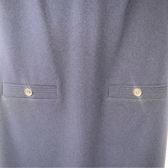Tommy Hilfiger Navy Blue Professional Short Sleeve Shift Dress, size 6 sailor - Picture 6 of 7